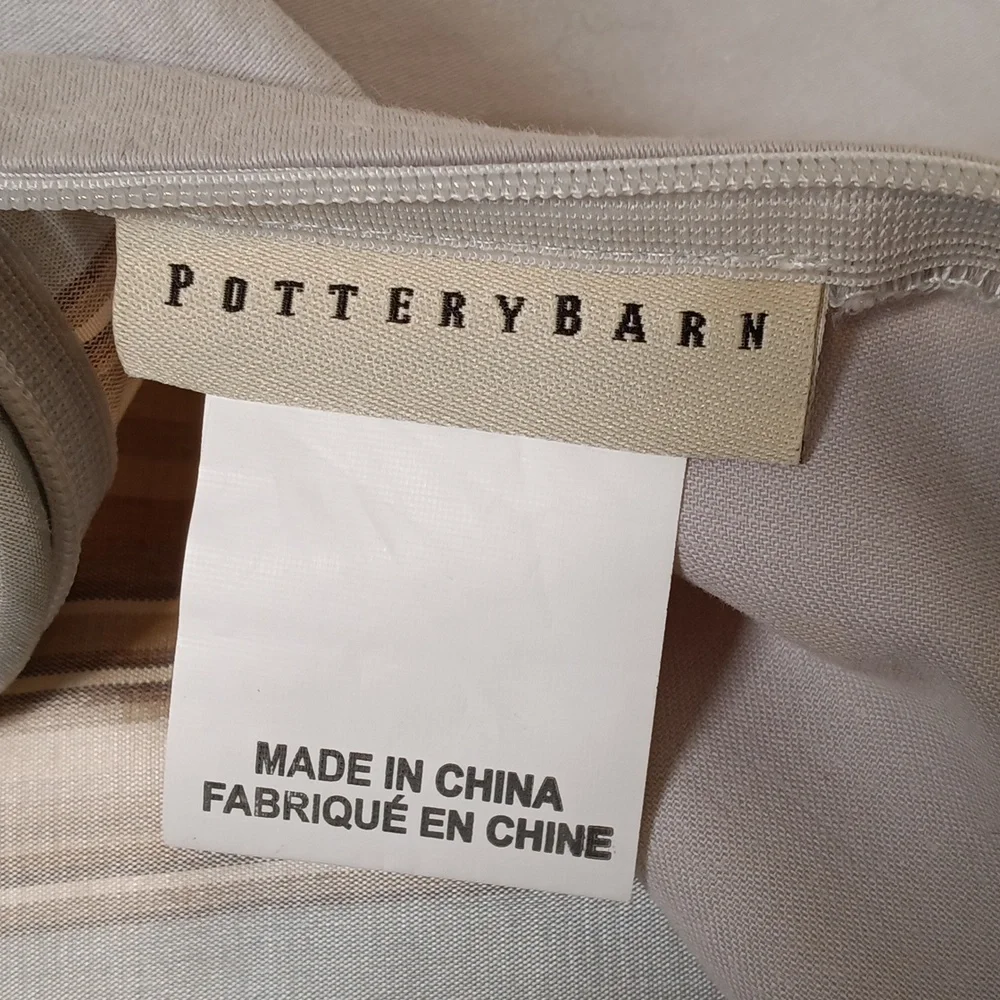Pottery Barn Silk Stripe Euro Pillow Sham *PAIR*